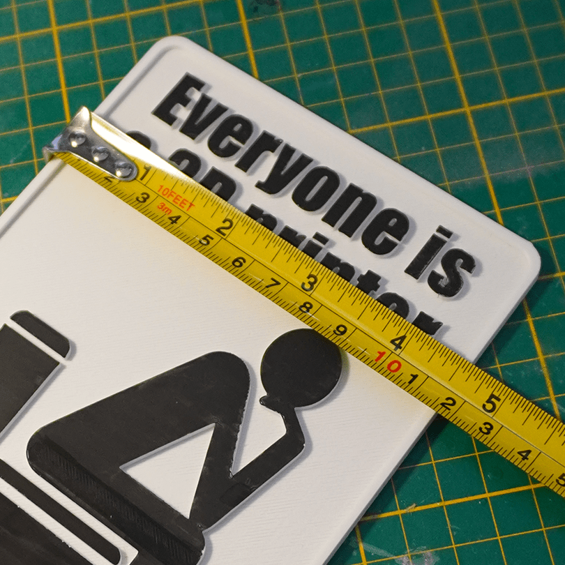 Everyone is a 3D printer bathroom sign