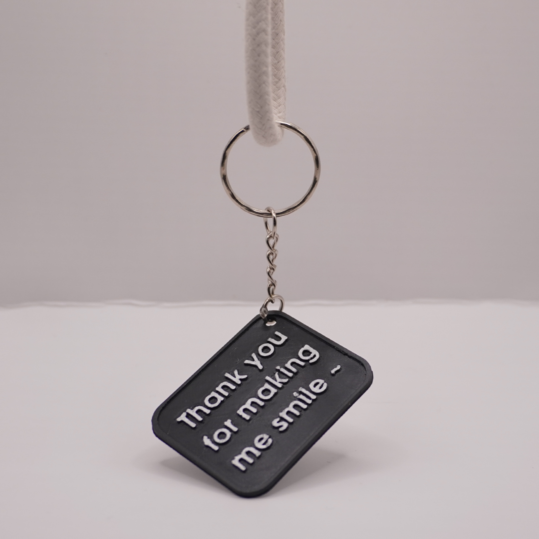 Thank you for making me smile Keychain